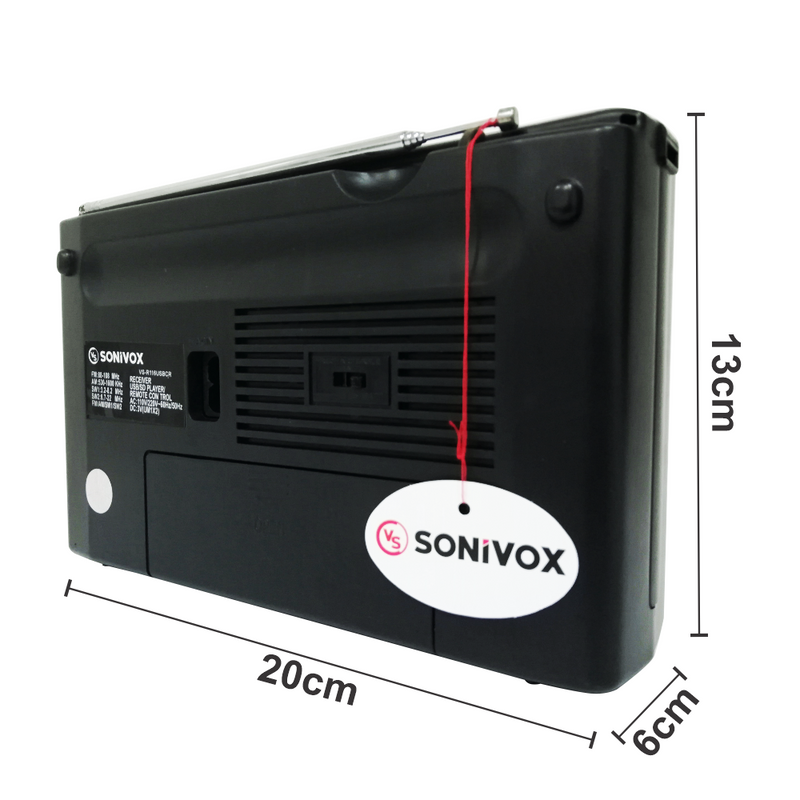 Radio Portatil Sonivox Vsr116 Usb Sd