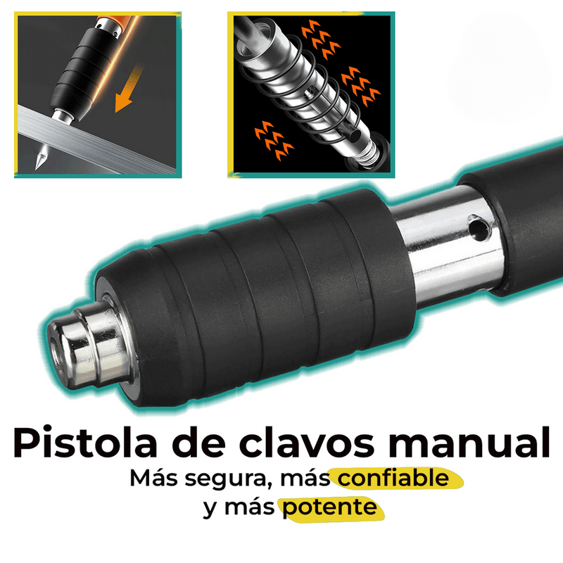 Pistola Manual de remaches y clavos - ProGrip + CLAVOS DE REGALO 🎁