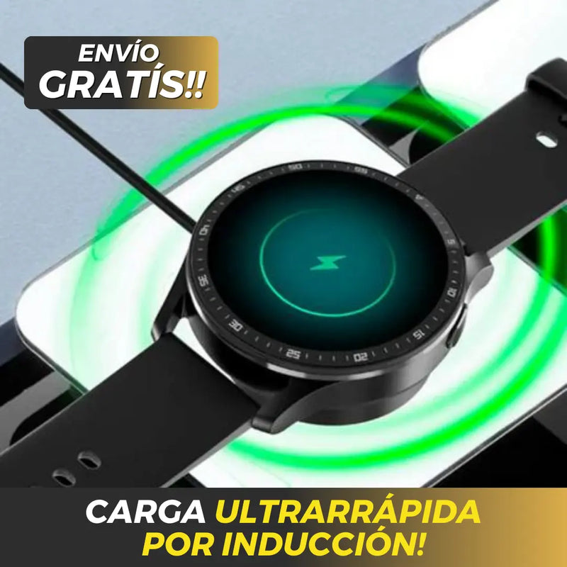 Reloj Smartwatch + Auriculares Inalámbricos Premium + Doble Pulso! (PAGO CONTRAENTREGA)