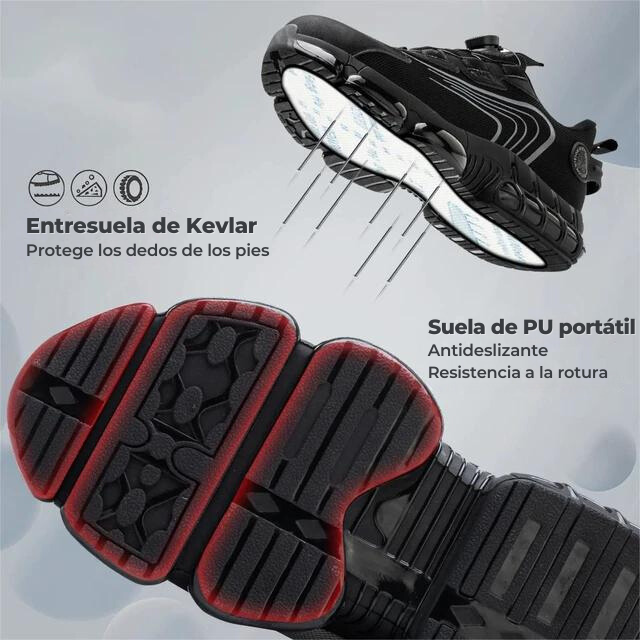 Zapato SuperProtector - Stell Man + Envío Gratis y Regalo Exclusivo! [Material de Calidad Superior]