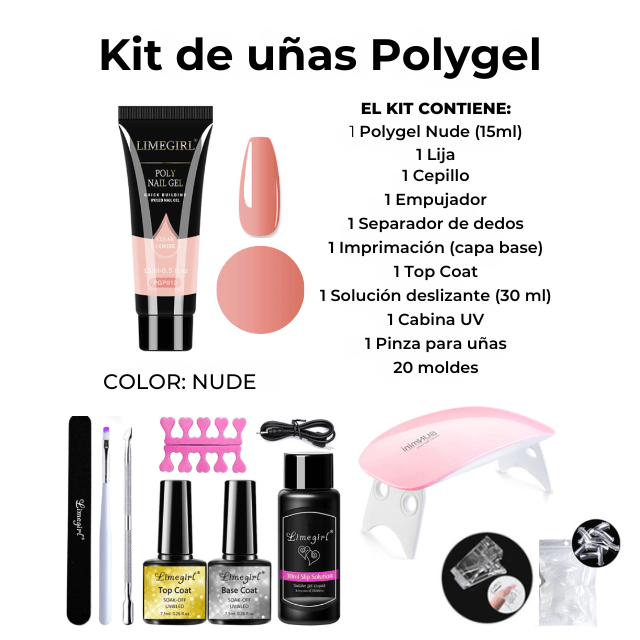 (14 EN 1) Kit Polygel Profissional com todas as Ferramentas + Envío Gratís [PRÉ BLACK FRIDAY!!!]