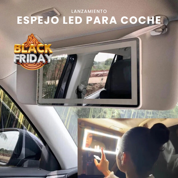 [3 EN 1] Espejo LED para coche Premium + Envio Gratis y Regalos Exclusivos (PRÉ BLACK FRIDAY!!!)