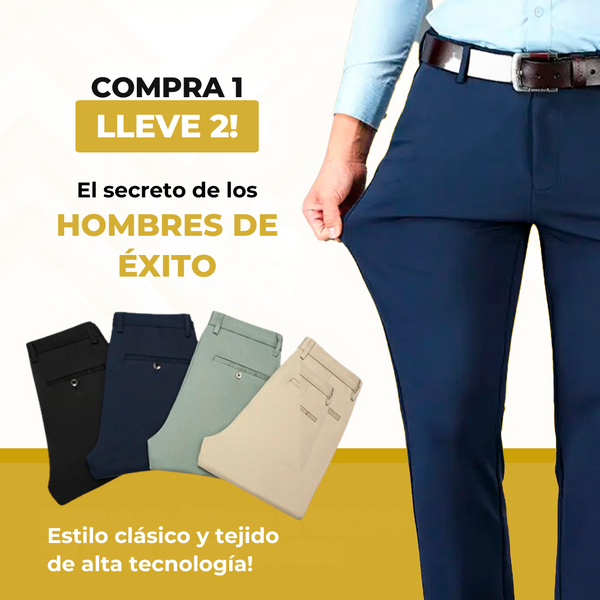 (COMPRA 1 LLEVA 2) Pantalón Social Mónaco + Cinturón de Regalo (SOLO HOY HASTA 23:59!!!)