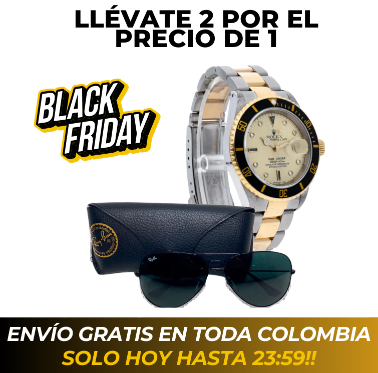 Promoción Exclusiva: Llévate 2 por el Precio de 1 | Rolex Submariner + Gafas Ray•Ban Aviator de Regalo. ¡Últimas Unidades en Stock!