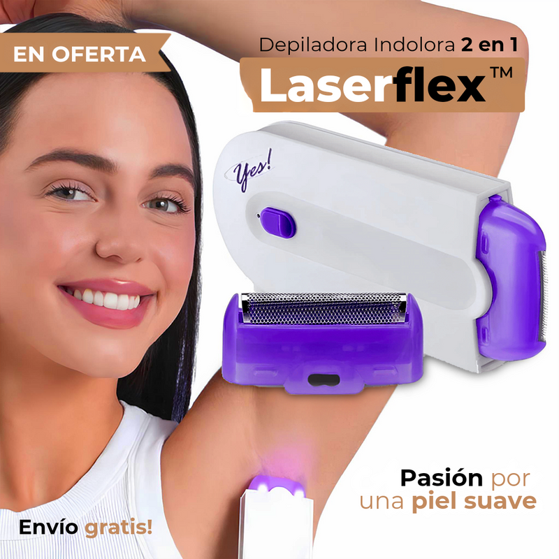 [COMPRA 1 LEVA 2] Depiladora Indolora 2 en 1 - LaserFlex + Envío Gratís! (SOLO HOY!!!)